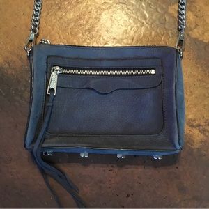 Rebecca Minkoff Blue Suede Crossbody Bag